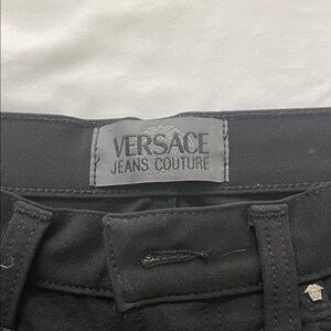 VINTAGE Versace Black Straight Leg Pants